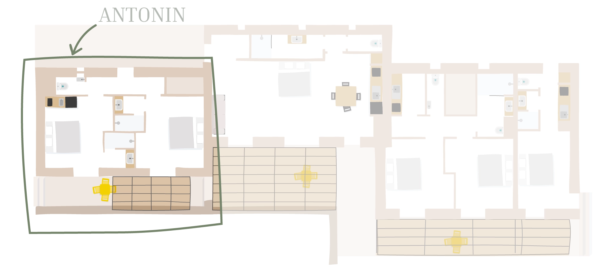 Plan du petit mazet antonin