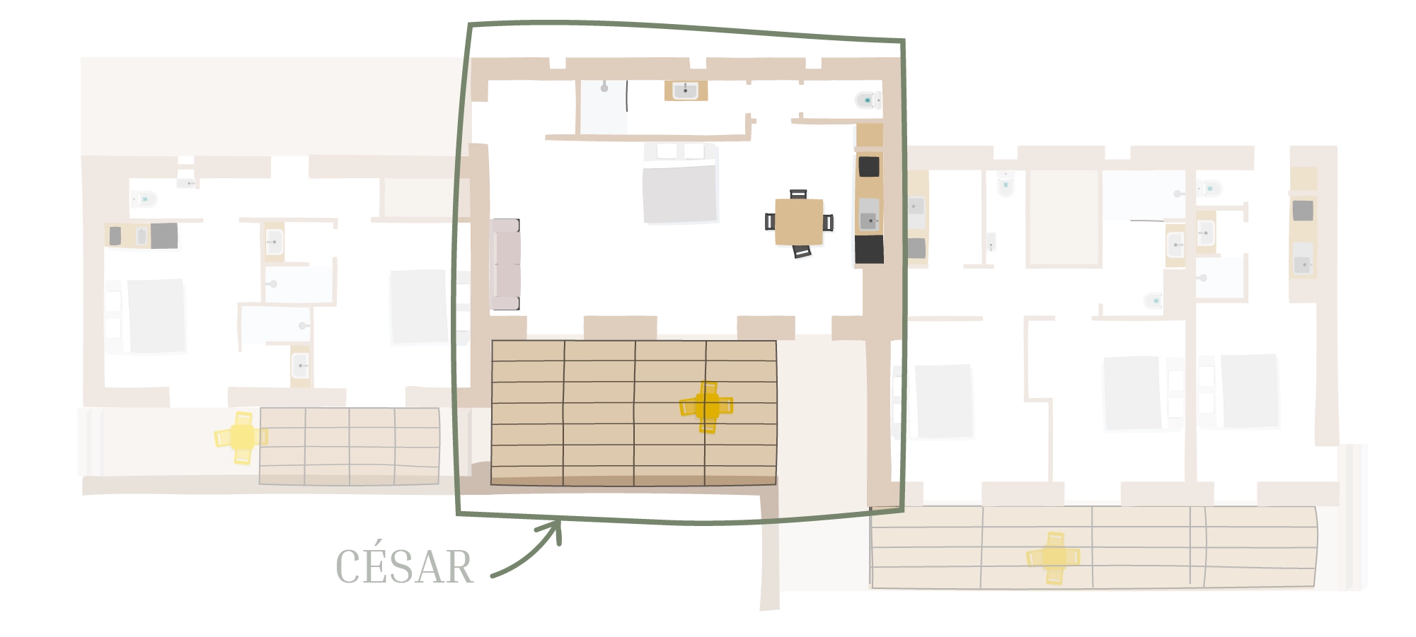 Plan du petit mazet Cesar