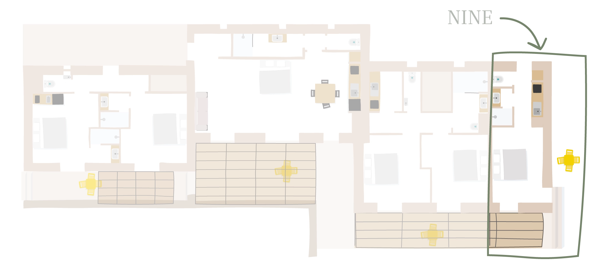 Plan du petit mazet Nine