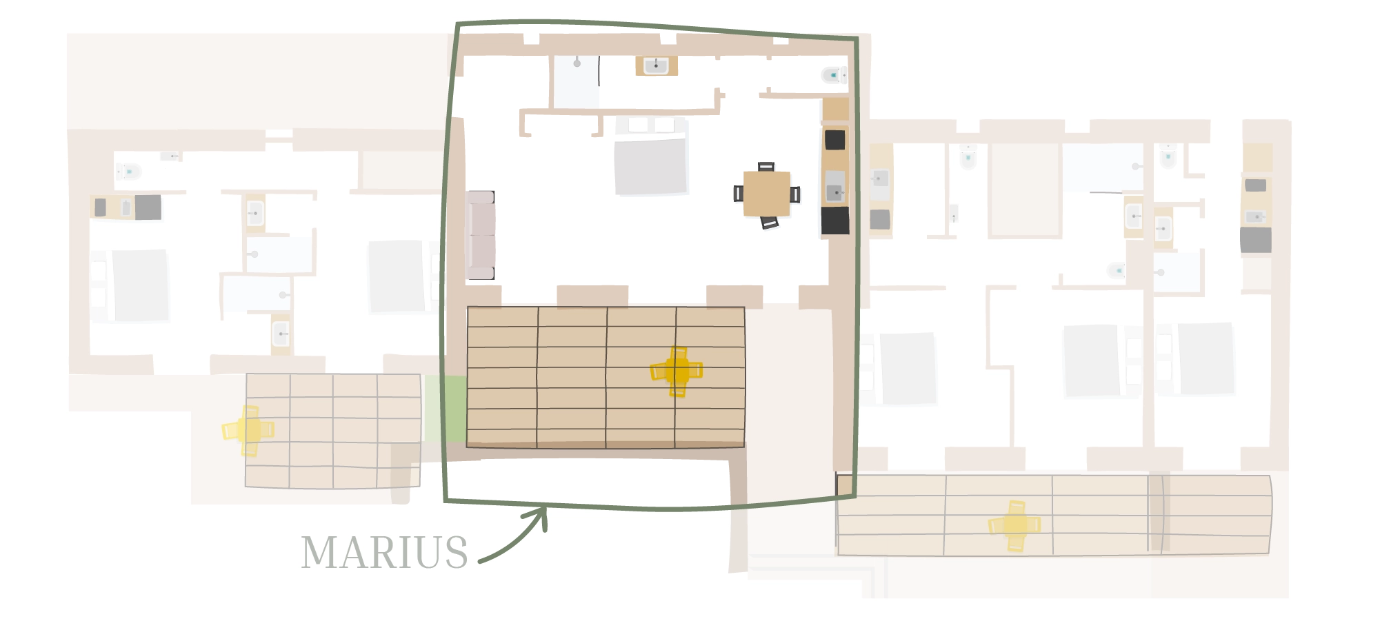 Plan du petit mazet Marius