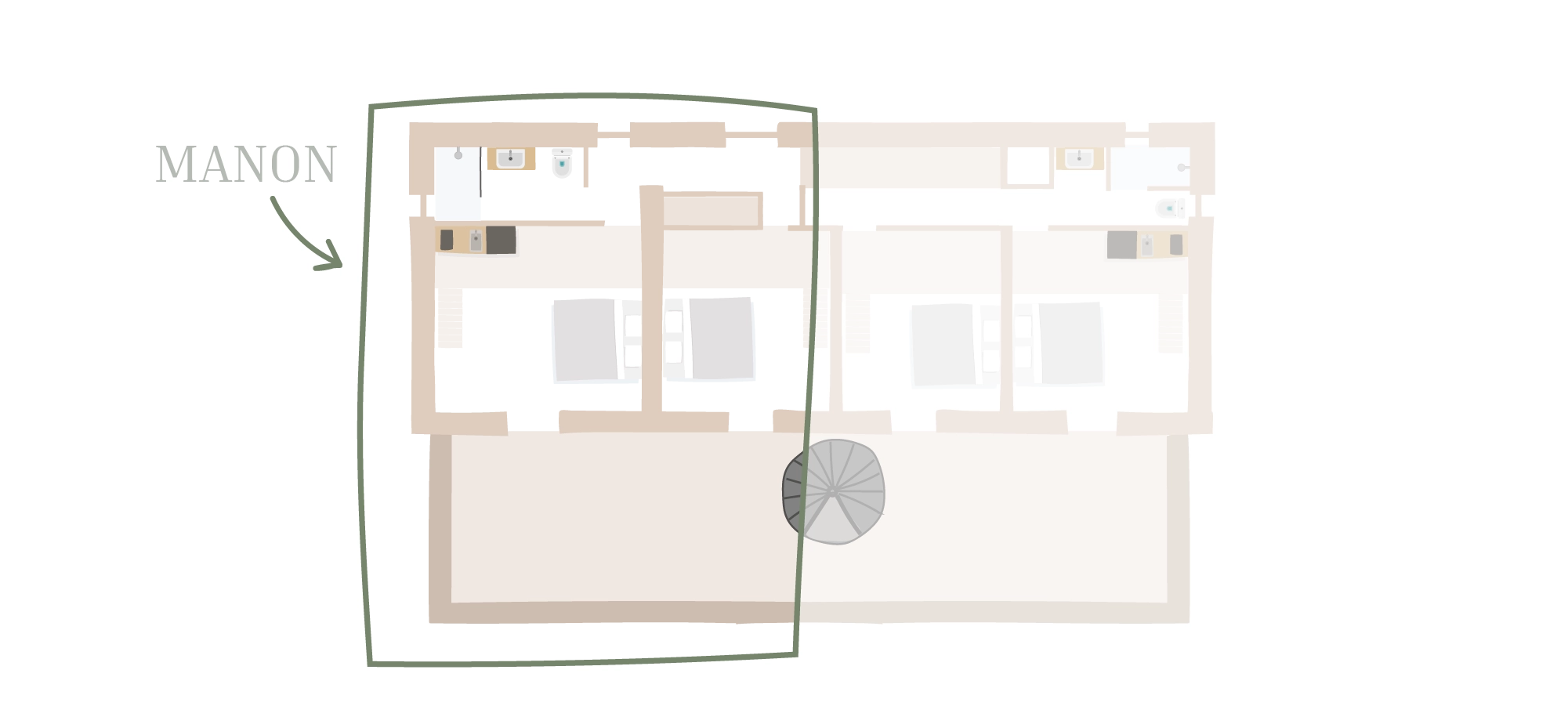 Plan du petit mazet Manon